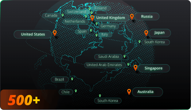 Play Worldwide Games by 500+ Global Servers