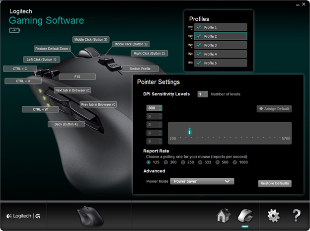 Change Mouse Sensitivity by DPI Button